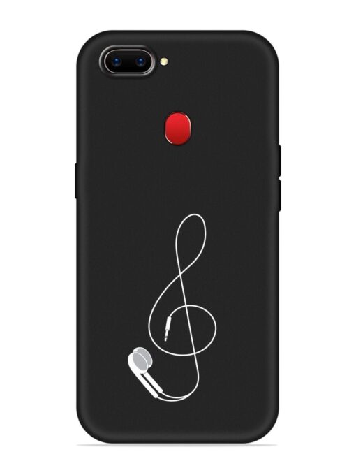 Music Earphone Vector Embossed Soft Silicone Case for Realme 2 Zapvi