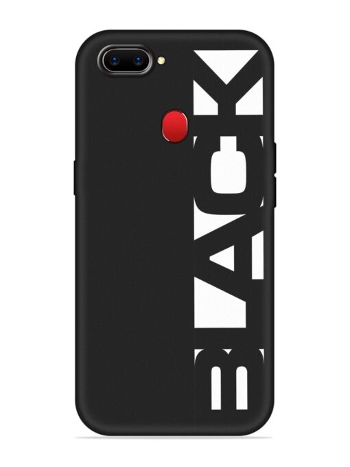 Black Typo Embossed Soft Silicone Case for Realme 2 Zapvi