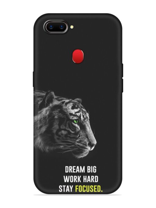 Dream Big Work Hard Embossed Soft Silicone Case for Realme 2 Zapvi