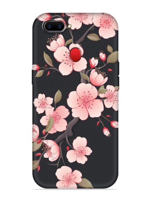 Cherry Blossom Embossed Soft Silicone Case for Realme 2 Zapvi