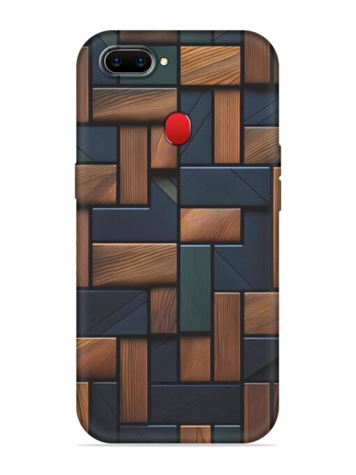 Wooden Background Cubes Embossed Soft Silicone Case for Realme 2 Zapvi