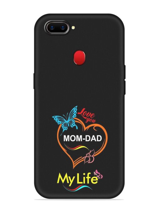 Love You Mom Dad Embossed Soft Silicone Case for Realme 2 Zapvi