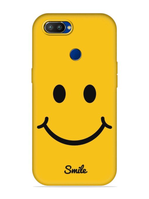 Yellow Smiley Embossed Soft Silicone Case for Realme 2 Pro