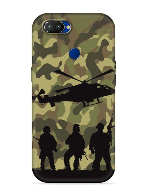 Army Heros Embossed Soft Silicone Case for Realme 2 Pro Zapvi