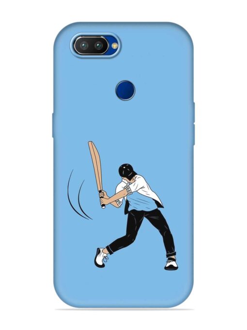 Cricket Gully Boy Embossed Soft Silicone Case for Realme 2 Pro Zapvi