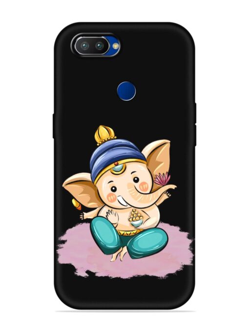 Bal Ganesh Vector Art Embossed Soft Silicone Case for Realme 2 Pro Zapvi