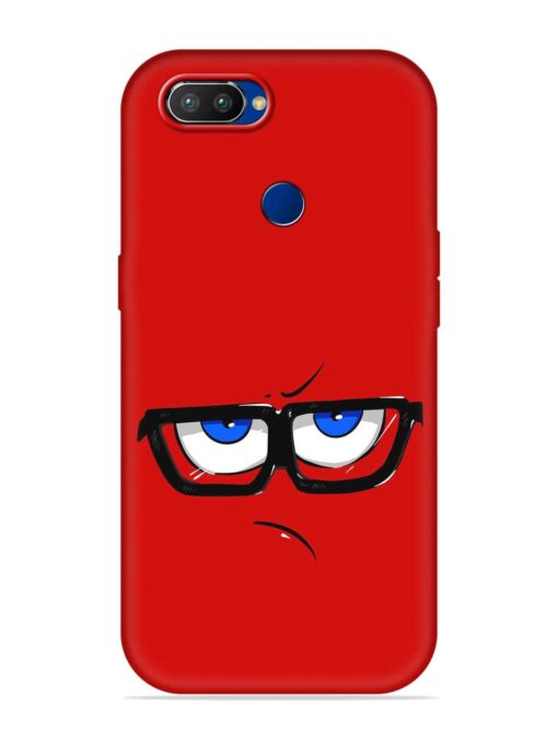 Rad Angry Face Embossed Soft Silicone Case for Realme 2 Pro Zapvi