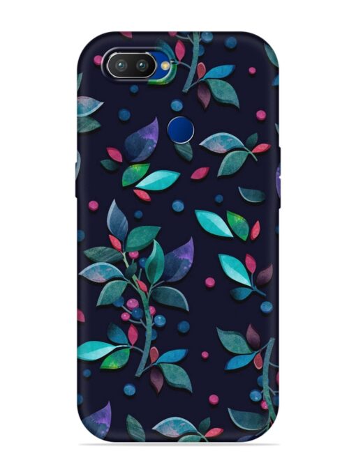 Decorative Watercolor Flower Embossed Soft Silicone Case for Realme 2 Pro Zapvi