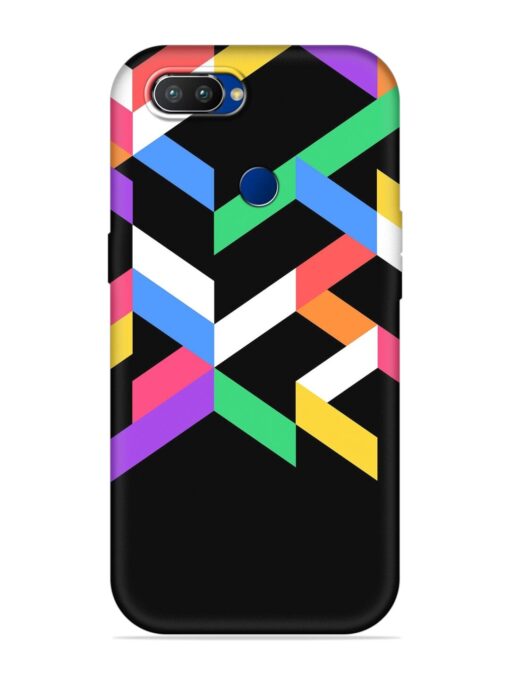 Colorshape Abstarct Embossed Soft Silicone Case for Realme 2 Pro