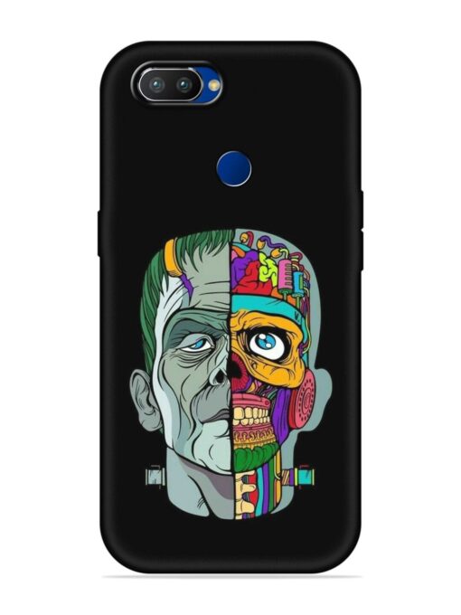 Men Vs Skull Embossed Soft Silicone Case for Realme 2 Pro