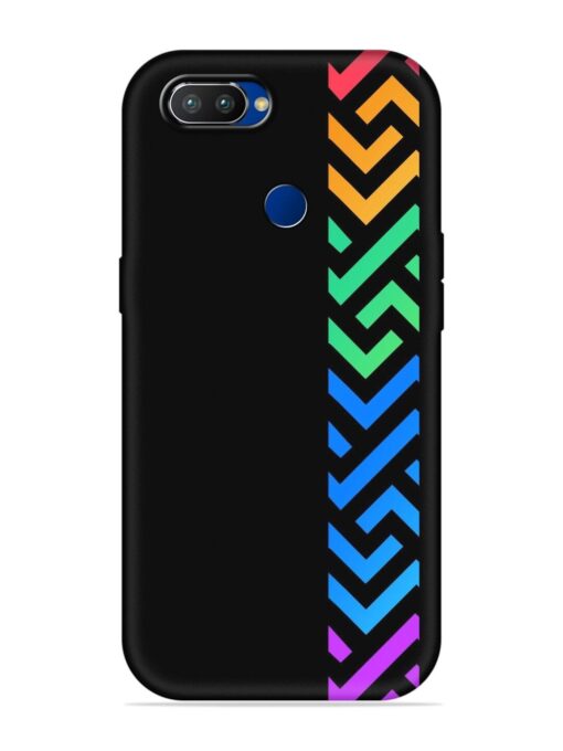 Colorshape Stripes Embossed Soft Silicone Case for Realme 2 Pro Zapvi