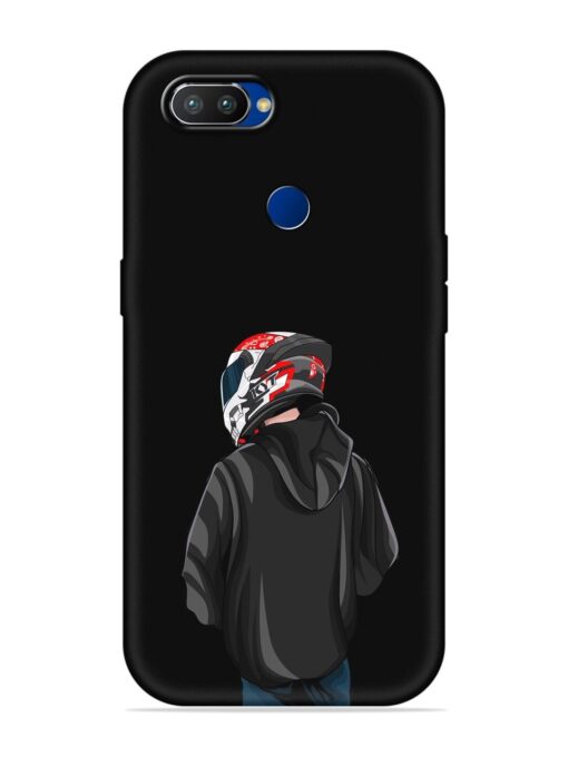 Motorcycle Rider Embossed Soft Silicone Case for Realme 2 Pro Zapvi