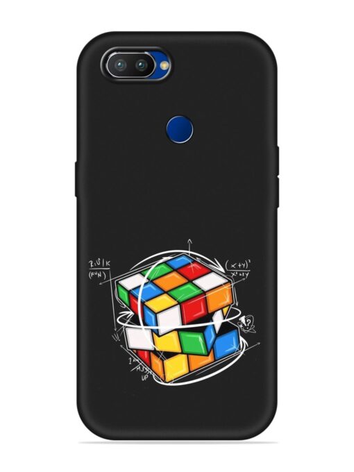 Cubik Vector Embossed Soft Silicone Case for Realme 2 Pro Zapvi