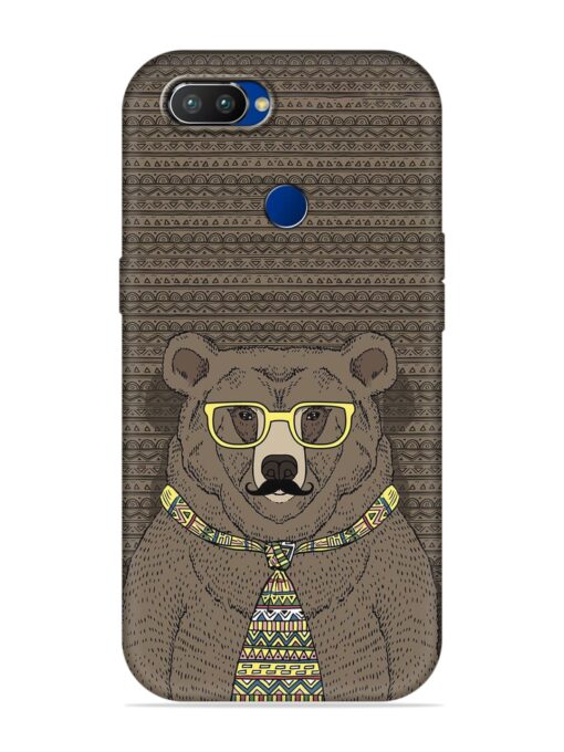 Grizzly Bear Embossed Soft Silicone Case for Realme 2 Pro Zapvi