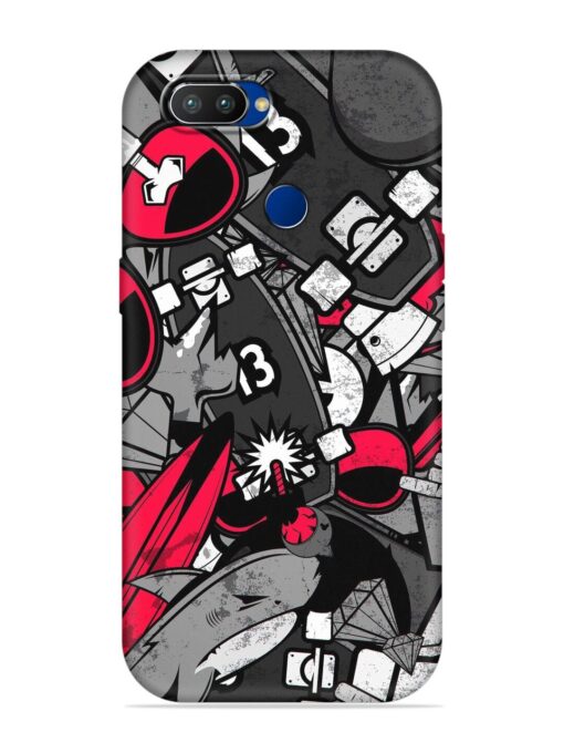 Fictional Doodle Embossed Soft Silicone Case for Realme 2 Pro Zapvi