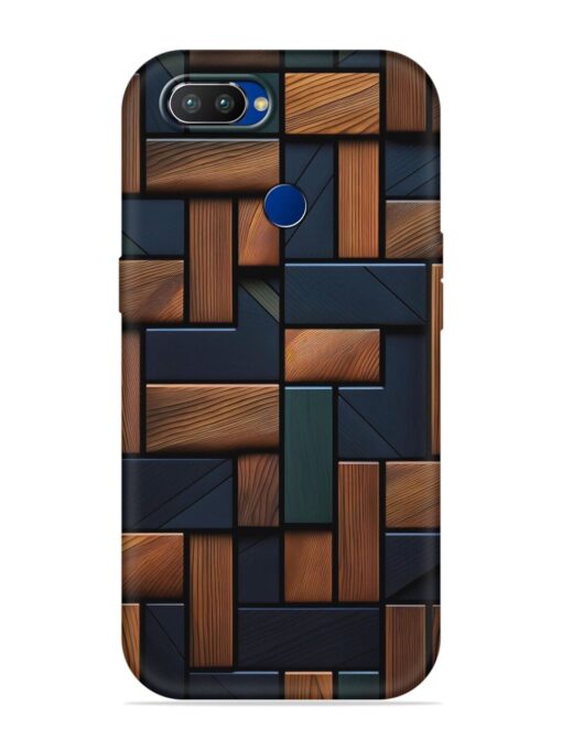 Wooden Background Cubes Embossed Soft Silicone Case for Realme 2 Pro Zapvi