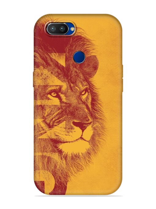 Gold Lion Crown Art Embossed Soft Silicone Case for Realme 2 Pro Zapvi