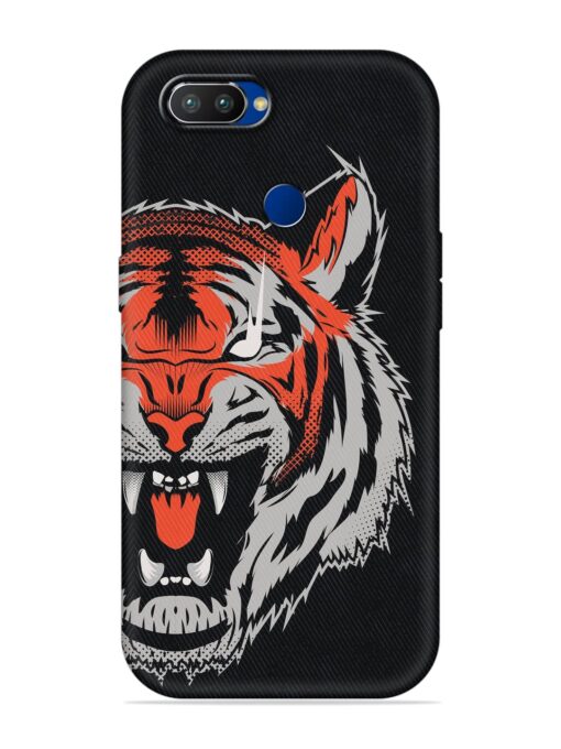 Tiger Aggression Embossed Soft Silicone Case for Realme 2 Pro Zapvi