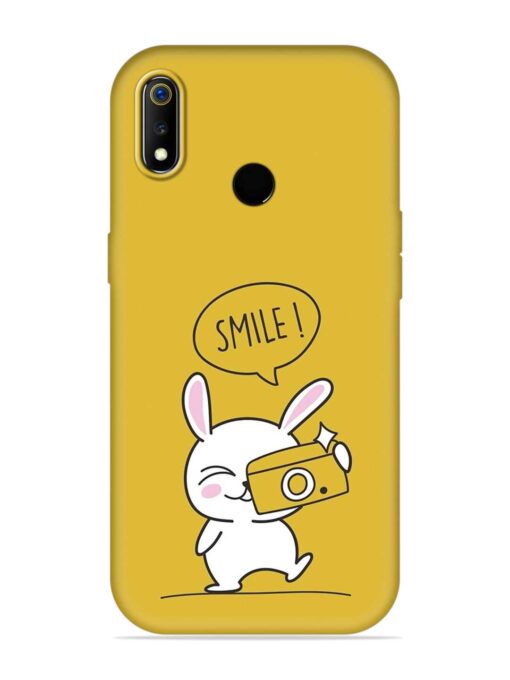 Hey Smile Please Embossed Soft Silicone Case for Realme 3 Zapvi