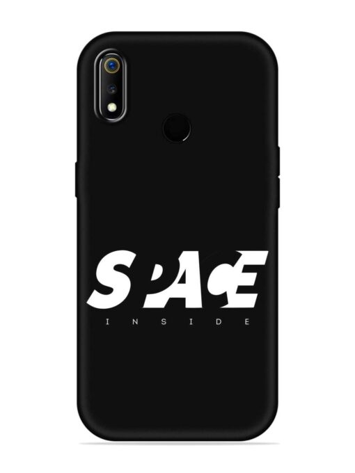 Space Typography Art Embossed Soft Silicone Case for Realme 3 Zapvi