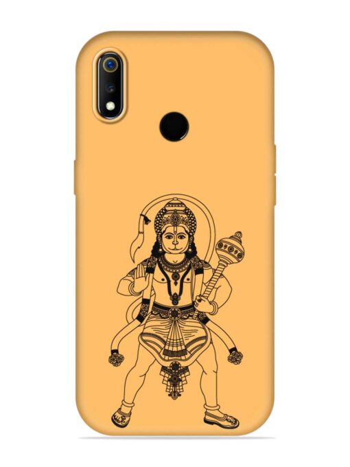 Indian God Hanuman Embossed Soft Silicone Case for Realme 3 Zapvi