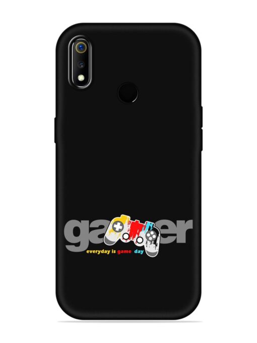 Gamer Everyday Game Embossed Soft Silicone Case for Realme 3 Zapvi