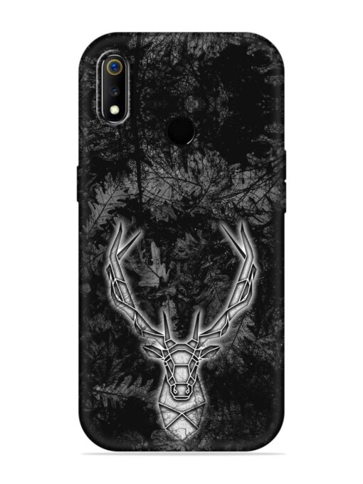 Ancient Deer Embossed Soft Silicone Case for Realme 3