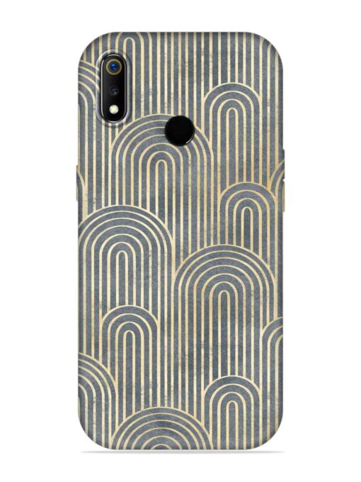 Art Deco Style Embossed Soft Silicone Case for Realme 3