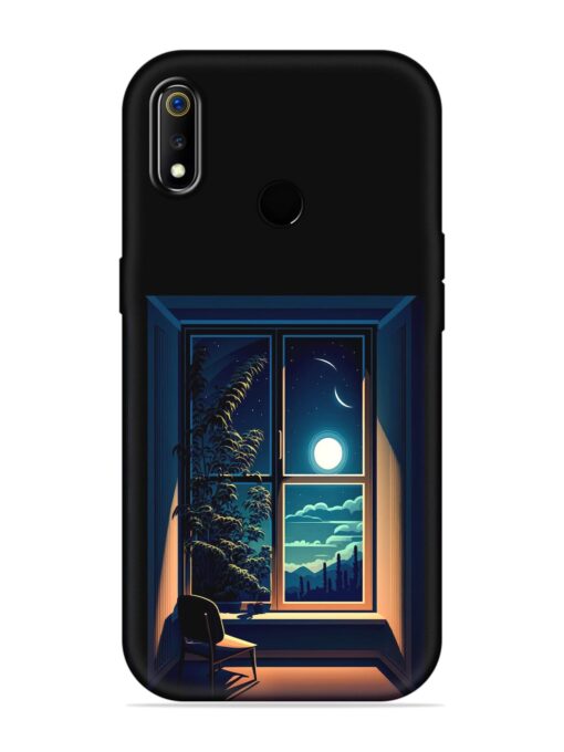 Night View At Window Embossed Soft Silicone Case for Realme 3 Zapvi