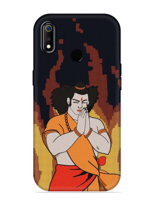 Shree Ram Vector Embossed Soft Silicone Case for Realme 3 Zapvi