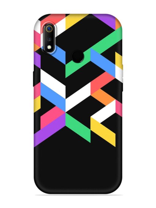 Colorshape Abstarct Embossed Soft Silicone Case for Realme 3