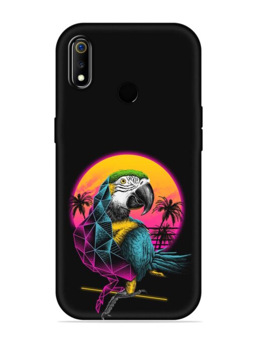 Rad Parrot Embossed Soft Silicone Case for Realme 3