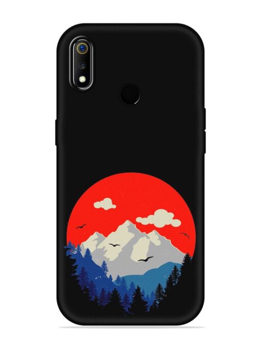 Mountain Abstract Embossed Soft Silicone Case for Realme 3 Zapvi