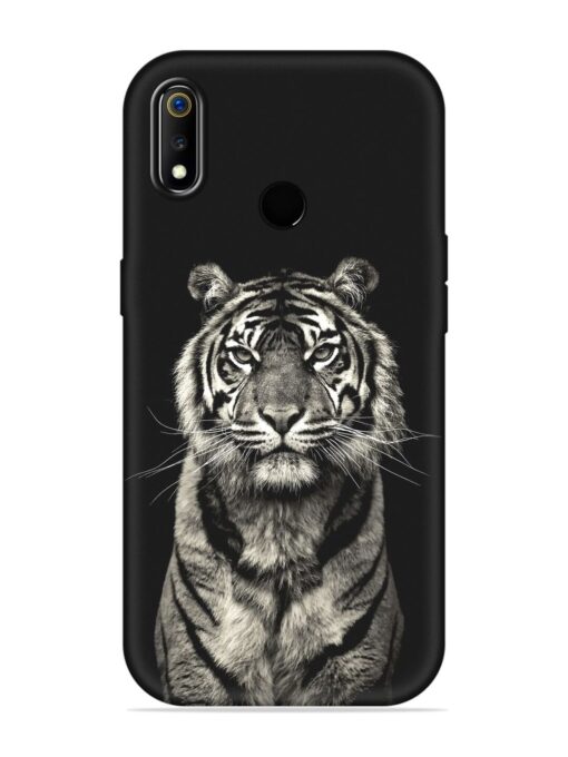 Tiger Art Embossed Soft Silicone Case for Realme 3 Zapvi