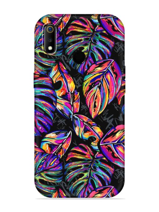 Tropical Seamless Vector Embossed Soft Silicone Case for Realme 3I Zapvi