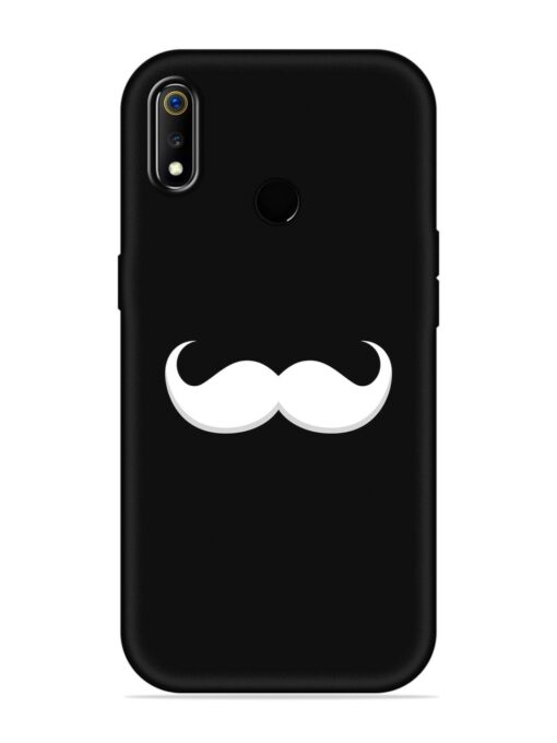 Mustache Vector Embossed Soft Silicone Case for Realme 3I Zapvi