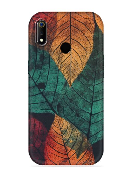 Leaves Artwork Embossed Soft Silicone Case for Realme 3I