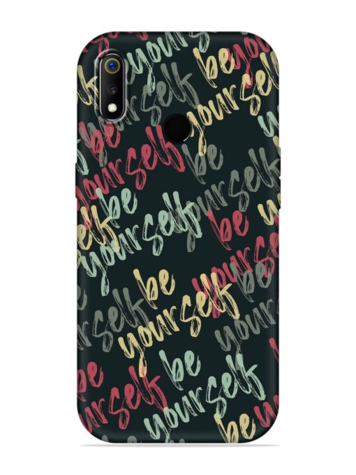 Yourself Seamless Embossed Soft Silicone Case for Realme 3 Pro Zapvi