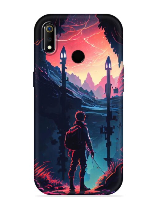 Cgs Artwork Embossed Soft Silicone Case for Realme 3 Pro Zapvi