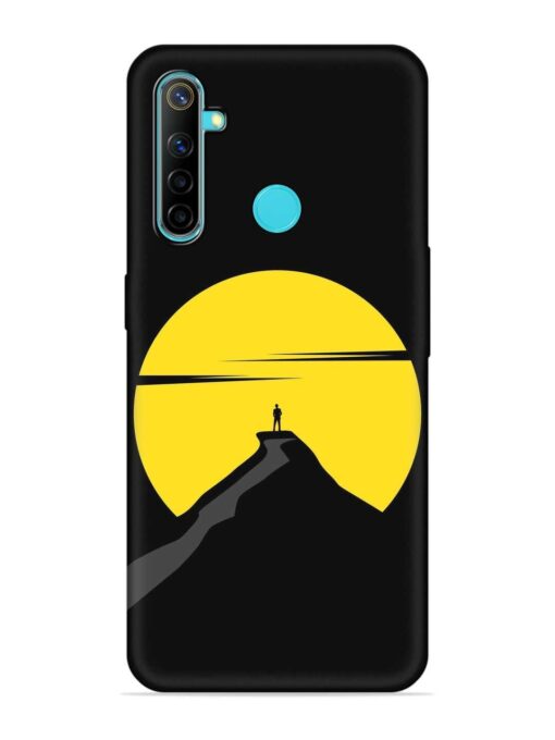 Black Ultra Vector Embossed Soft Silicone Case for Realme 5 Zapvi