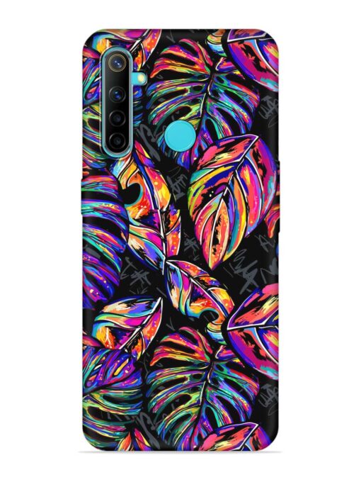 Tropical Seamless Vector Embossed Soft Silicone Case for Realme 5