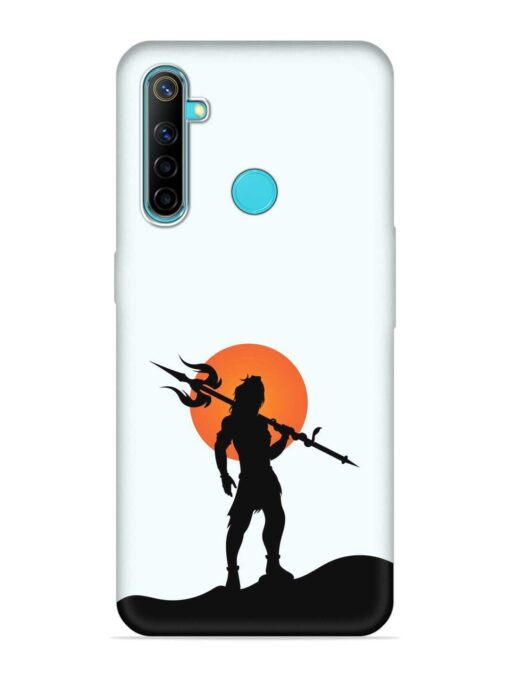 Lord Mahadev Trendy Embossed Soft Silicone Case for Realme 5 Zapvi