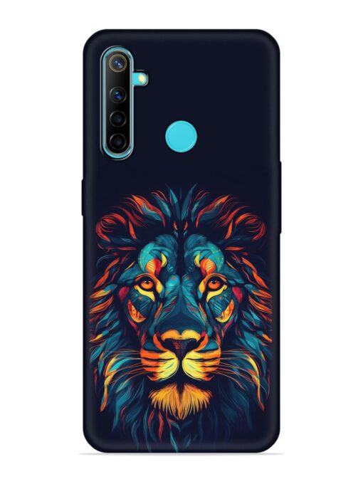 Colorful Lion Embossed Soft Silicone Case for Realme 5 Zapvi