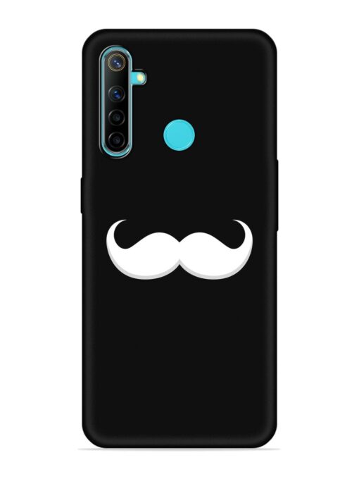 Mustache Vector Embossed Soft Silicone Case for Realme 5 Zapvi