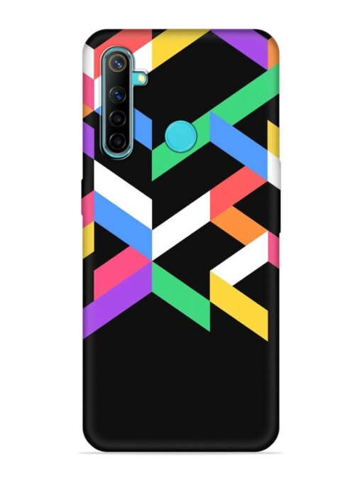 Colorshape Abstarct Embossed Soft Silicone Case for Realme 5 Zapvi