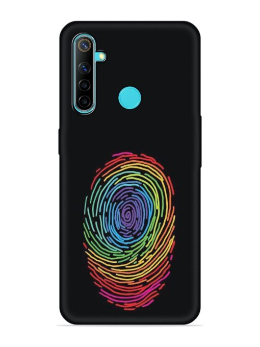 Fingerprint Of Thumb Art Embossed Soft Silicone Case for Realme 5 Zapvi