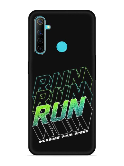 Run Embossed Soft Silicone Case for Realme 5 Zapvi