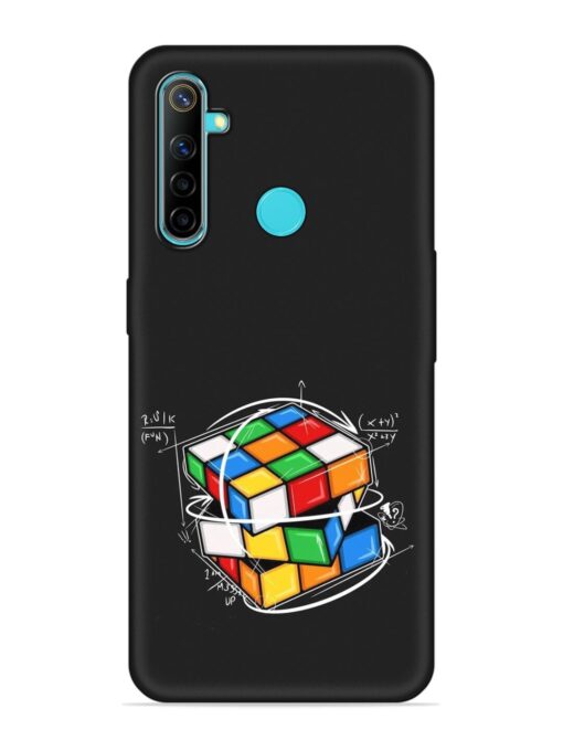 Cubik Vector Embossed Soft Silicone Case for Realme 5 Zapvi