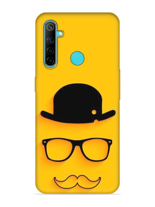 Classic Face Vector Embossed Soft Silicone Case for Realme 5