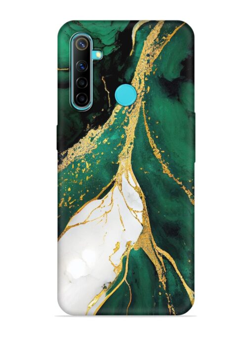 Blue Marble Art Embossed Soft Silicone Case for Realme 5 Zapvi